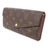 LOUIS VUITTON LV GHW Sarah Long Wallet M60531 Monogram Brown