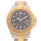 ROLEX Yacht Master Automatic Watch 169623 18K Yellow Gold/Stainless Steel Blue