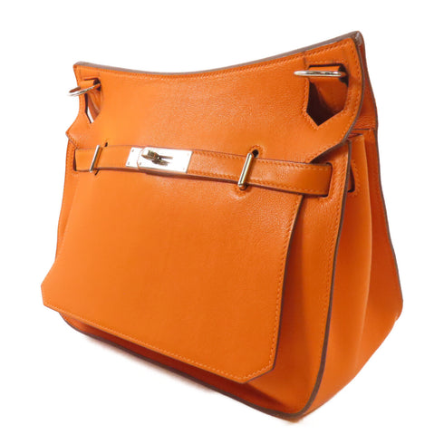 HERMES PHW Jypsiere 28 Shoulder Bag Swift Leather Orange