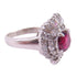 Jewelry Ruby Diamond Ring US#5.5 PT900 Platinum