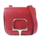HERMES PHW Della Cavalleria Mini Shoulder Crossbody Bag Veau Epsom Rouge Grenat