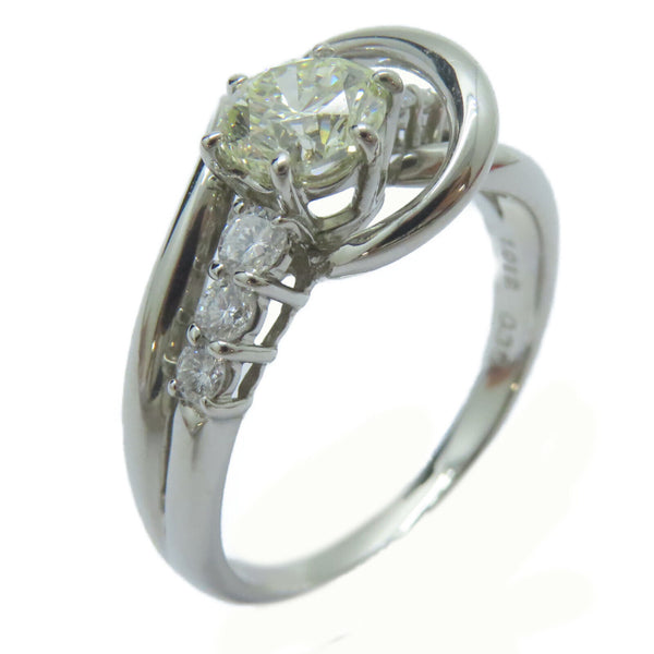 FINE JEWELRY 1.012ct Diamond 0.35ct Diamond Ring PT900 Platinum US#8.75
