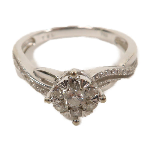 FINE JEWELRY Diamond Ring 18K White Gold US#5.75