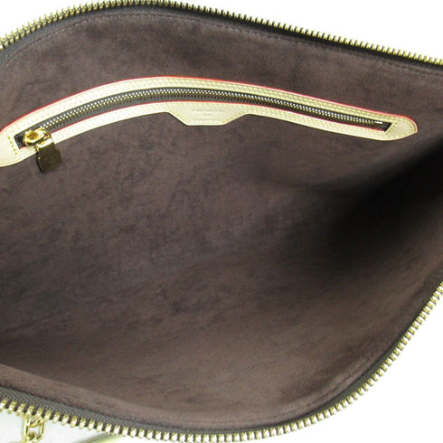 LOUIS VUITTON LV GHW Pochette Cle XL Business Clutch Bag M46567 Monogram Brown