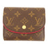 LOUIS VUITTON LV GHW Ariane Wallet M62036 Monogram Brown Bordeaux Color