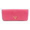 PRADA GHW Long Wallet 1M1132 Saffiano Leather Pink