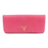 PRADA GHW Long Wallet 1M1132 Saffiano Leather Pink