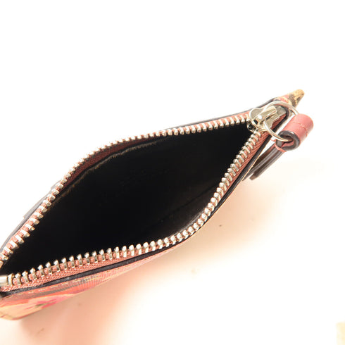 GUCCI GG SHW Card Case/Card Holder 430275 Coated Canvas Red