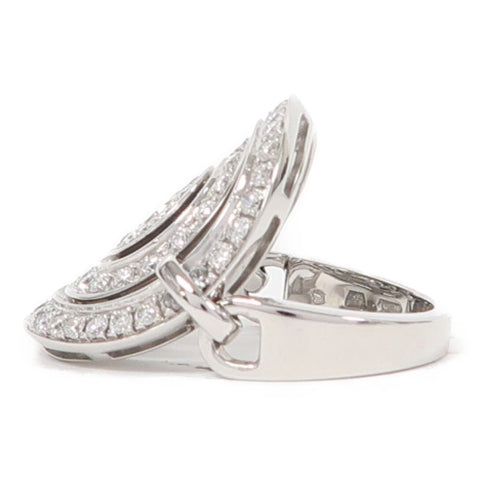 BVLGARI Astrale Diamond Ring 18K White Gold US#5.5