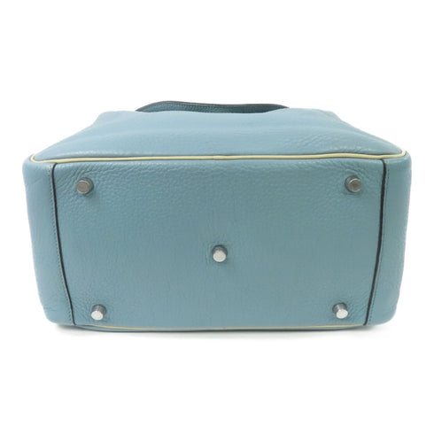 HERMES PHW Lindy 30 2way Shoulder Bag Clemence Leather Ciel/Parchemin Blue