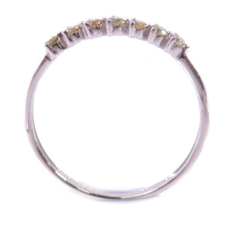 FINE JEWELRY 0.16ct Diamond Ring US#6.75 18K White Gold