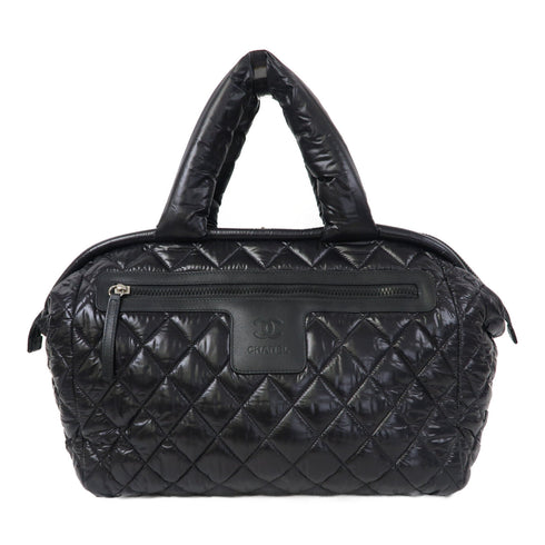 CHANEL CC SHW Coco Cocoon Handbag/Tote Bag Nylon Black