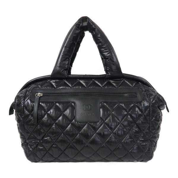 CHANEL CC SHW Coco Cocoon Handbag/Tote Bag Nylon Black
