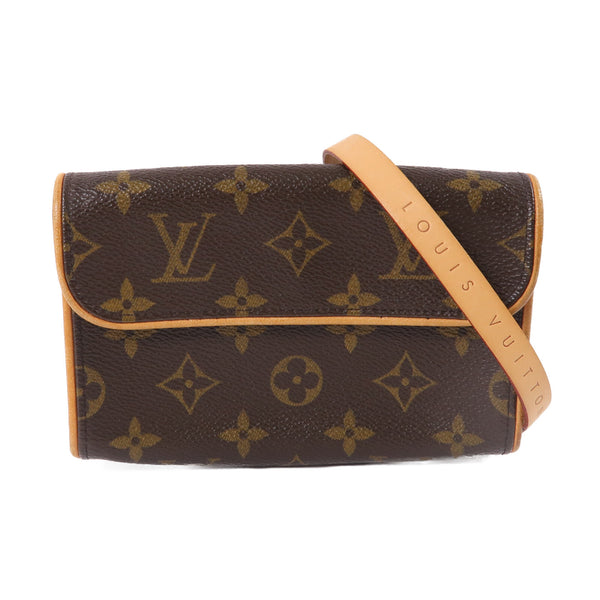 LOUIS VUITTON LV GHW Pochette Florentine Waist Bag Monogram M51855 Brown