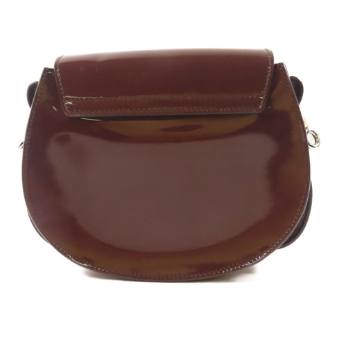 Chloe GHW Tess Bag 2 Way Shoulder Bag Calfskin Leather Brown