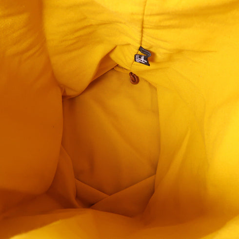 HERMES SHW Bucket Backpack Shoulder Bag Canvas Yellow