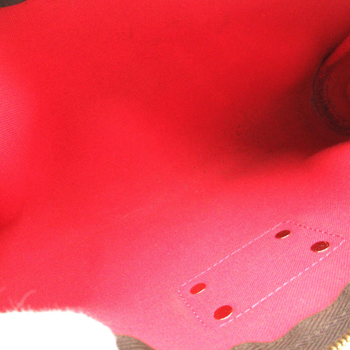 LOUIS VUITTON LV GHW Eva 2 Way Chain Shoulder Hand Bag N55213 Damier Ebene Brown