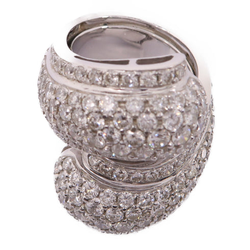 Fine Jewelry Diamond Ring Accessories US#6 18K White Gold