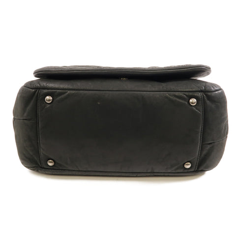 CHANEL CC SHW Chain Shoulder Bag Calfskin Leather Grey v2