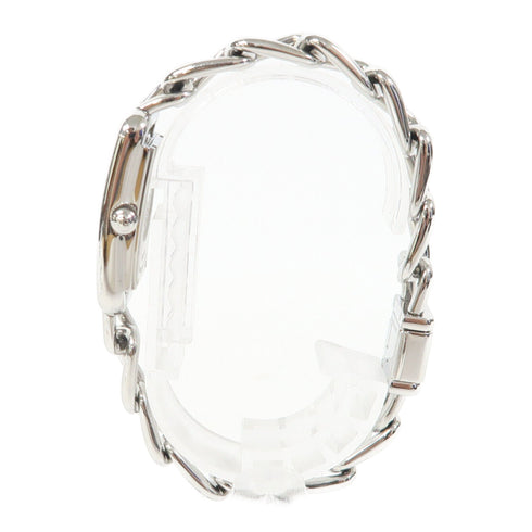 HERMES Nantucket 17x33mm Quartz Watch NA2.110 Stainless Steel White