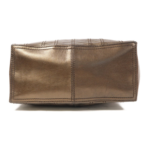 CELINE SHW 2 Way Shoulder Bag Handbag Calfskin Leather Brown