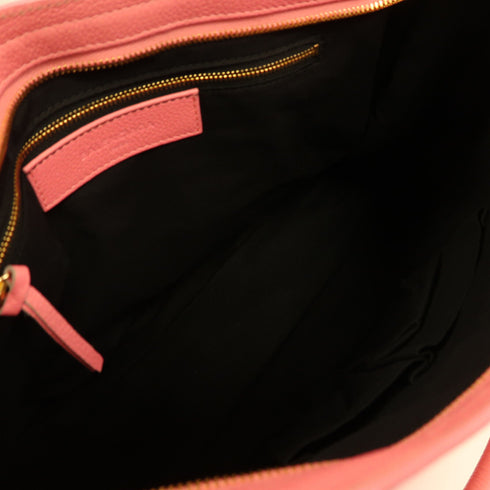 BALENCIAGA GHW Le City Bag 2 Way Shoulder Bag Handbag Calfskin Leather Pink