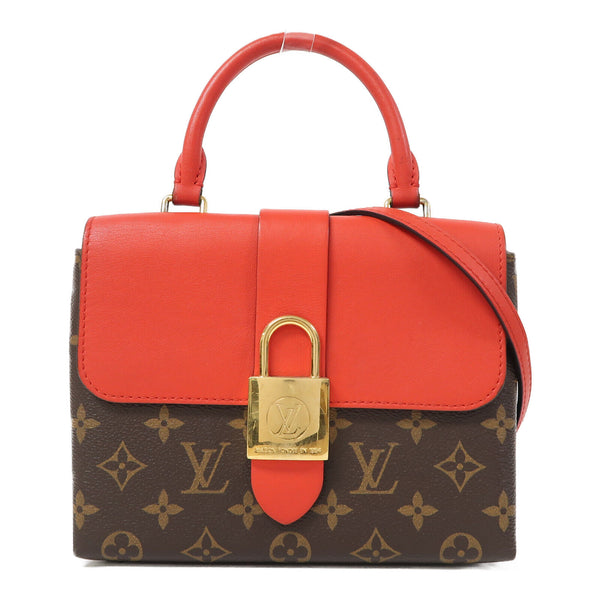 LOUIS VUITTON LV GHW Locky BB 2 Way Shoulder Bag M44322 Monogram Brown/Red