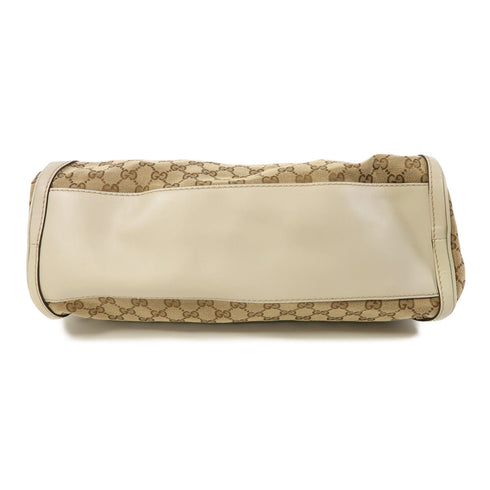 GUCCI GG GHW Shoulder Bag Canvas Brown/Khaki