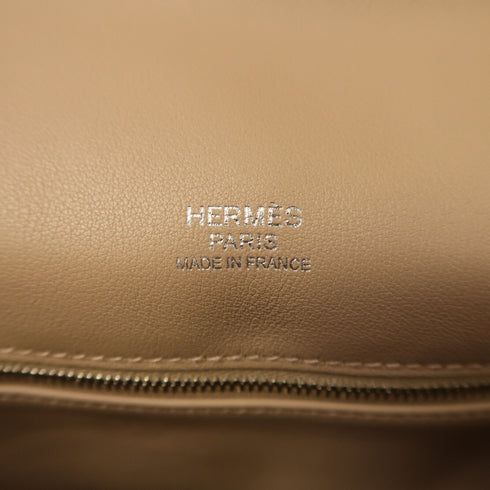 HERMES PHW Berline Shoulder Bag Swift Leather Rose Sakura