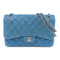 CHANEL Quilted CC SHW Classic Jumbo Chain Shoulder Bag Caviar Leather