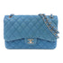 CHANEL Quilted CC SHW Classic Jumbo Chain Shoulder Bag Caviar Leather