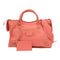 BALENCIAGA GHW Le City Bag 2 Way Shoulder Bag Handbag Calfskin Leather Pink