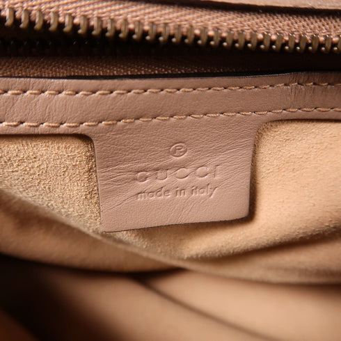 GUCCI GG GHW GG Marmont 2 Way Shoulder Bag 498110 Calfskin Leather Nude Pink