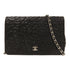 CHANEL CC SHW WOC Wallet On Chain Shoulder Bag Calfskin Leather Black v1