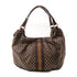 CELINE SHW Hand Bag Shoulder Bag Canvas Brown