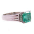 Jewelry 1.34ct Emerald 0.19ct Diamond Ring US#8.25 PT900 Platinum