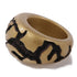 LOUS VUITTON LV Wood Ring US#5 Gold/Brown Ring AQ10477