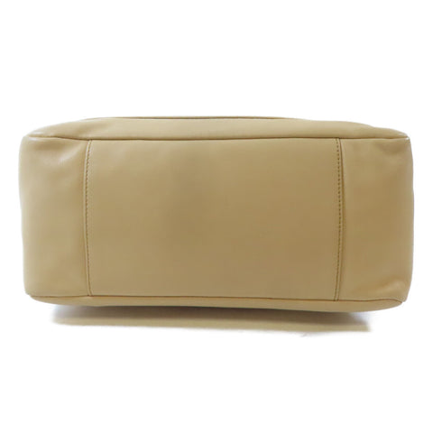 GUCCI GG SHW Handbag Bag 002122 Leather Bamboo Beige