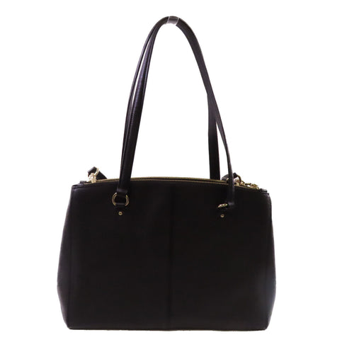 COACH GHW Handbag Shoulder Bag Crossbody Calfskin Leather 37148 Black