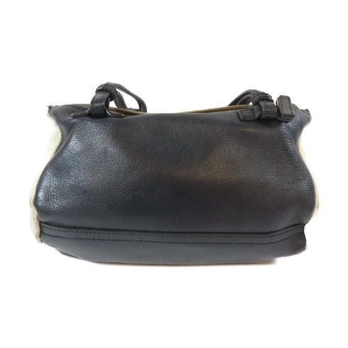 GIVENCHY GHW Shoulder Crossbody Bag Calfskin Leather Navy Beige