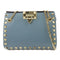 Valentino GHW Chain Shoulder Bag Calfskin Leather Blue
