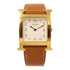 HERMES Heure H Quartz Watch HH1501.131 Swift Leather Gold