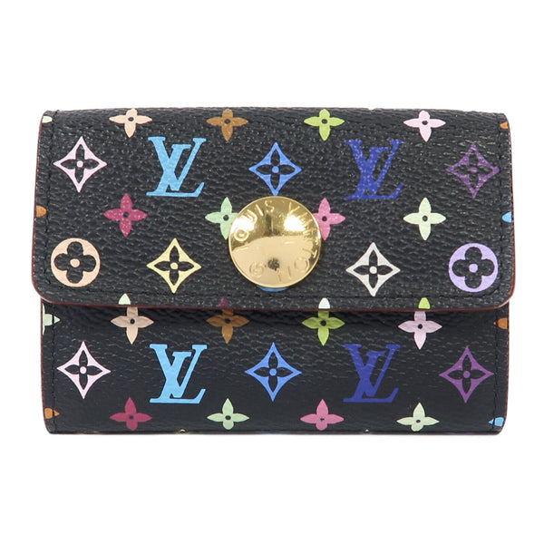 LOUIS VUITTON LV GHW Card Case/Card Holder M66561 Monogram Multicolore Black