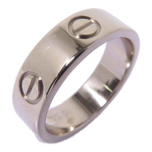 CARTIER Love Ring B4084700 18K White Gold Cartier#51 US#5.5