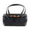 GUCCI GG Bamboo Bullet Shoulder Bag Canvas 111713 Black
