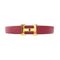 HERMES GHW Ceinture H 5382 Belt Togo Leather Rouge/Red