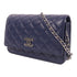 CHANEL CC SHW Wallet On Chain Shoulder Bag Calfskin Leather Blue