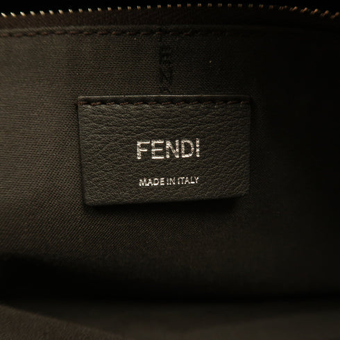 FENDI SHW By The Way 2 Way Shoulder Bag Handbag Calfskin Leather Black