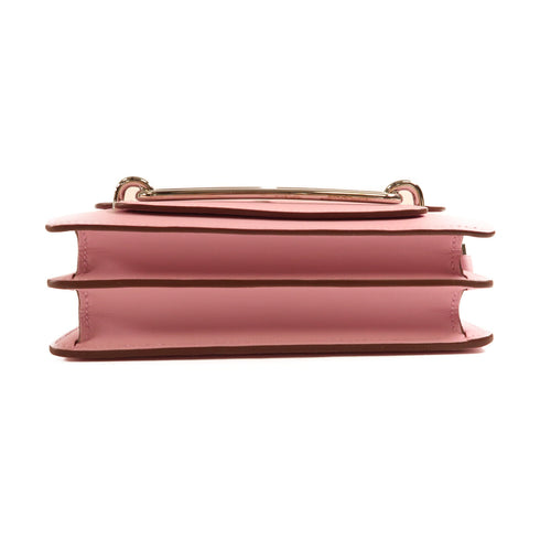 HERMES PHW Mini Roulis Shoulder Bag Vaux Swift Leather Mauve Sylvestre