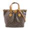 LOUIS VUITTON LV GHW Palermo PM 2 Way Shoulder Bag M40145 Monogram Brown v6